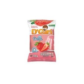 Caja Gelatina Fresa de Leche D´Gari 120G/50P-DespensasyMas- Alimentos y Despensa