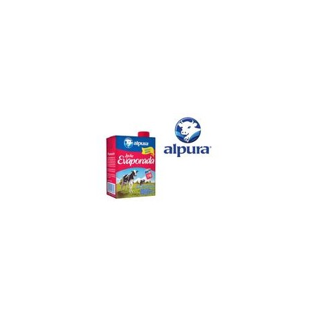 Media Caja Leche Evaporada Alpura 356G/12P-DespensasyMas- Alimentos y Despensa
