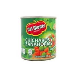Caja chícharo con zanahoria del Monte 215G/24P-DespensasyMas- Alimentos y Despensa