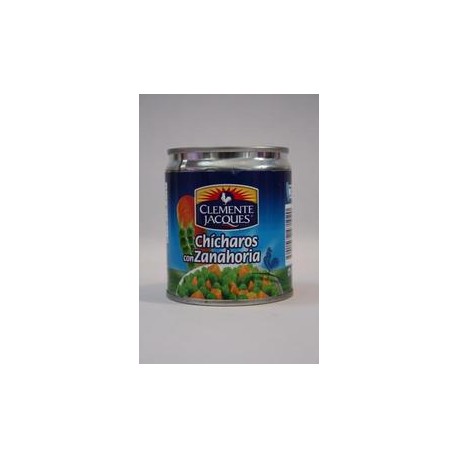 Caja chícharo con zanahoria Clemente Jacques 220G/24P-DespensasyMas- Alimentos y Despensa