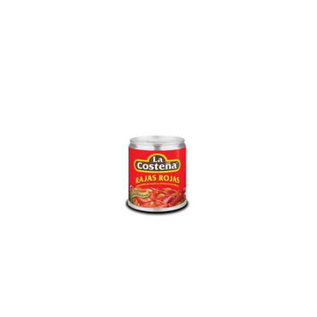 Caja Chiles Rajas Rojas La Costeña 105G/40P-DespensasyMas- Alimentos y Despensa