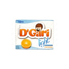 Caja Gelatina D'Gari Light Naranja 20G/24P-DespensasyMas- Alimentos y Despensa