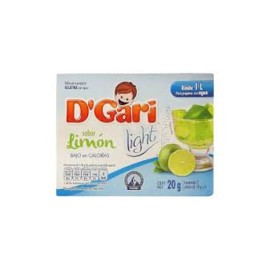 Caja Gelatina D'Gari Light Limón 20G/24P-DespensasyMas- Alimentos y Despensa