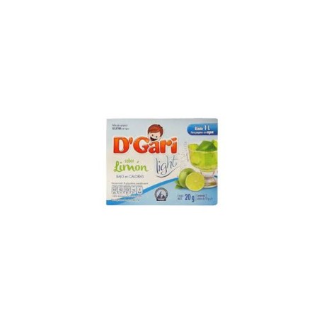 Caja Gelatina D'Gari Light Limón 20G/24P-DespensasyMas- Alimentos y Despensa