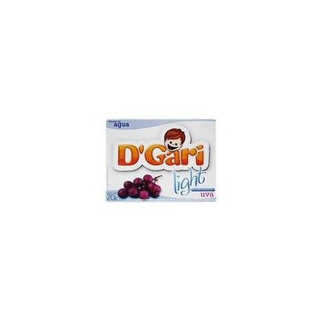 Media Caja Gelatina D'Gari Light Uva 20G/12P-DespensasyMas- Alimentos y Despensa