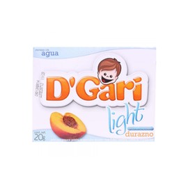 Media Caja Gelatina D'Gari Light Durazno 20G/12P-DespensasyMas- Alimentos y Despensa