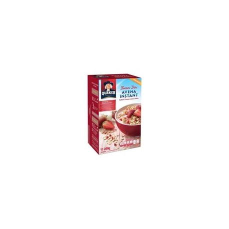 Media Caja Avena Quaker Instantanea Fresas con Crema 280G/6P-DespensasyMas- Alimentos y Despensa