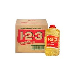 Caja de aceite vegetal 1-2-3 (3.785L/4P)-DespensasyMas- Aceites y Vinagres