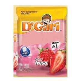 Media Caja Gelatina Fresa Leche 720G/5P-DespensasyMas- Alimentos y Despensa