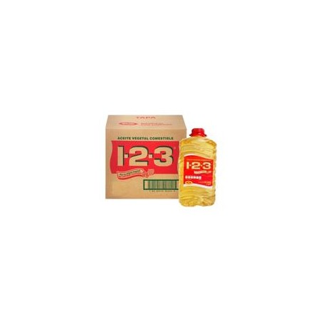 Caja de aceite vegetal 1-2-3 (3.785L/4P)-DespensasyMas- Alimentos y Despensa