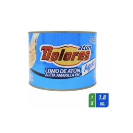 Lata atún en agua Dolores 1.8K-DespensasyMas- Alimentos y Despensa