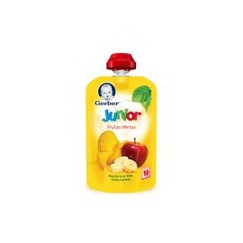 Caja papilla Gerber junior frutas mixtas 120G/12P-DespensasyMas- Alimento para Bebés