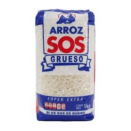 Medio paquete arroz SOS Super Extra 1K/6P-DespensasyMas- Alimentos y Despensa