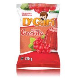 Media Caja Gelatina D´Gari Grosella 120G/25P-DespensasyMas- Alimentos y Despensa