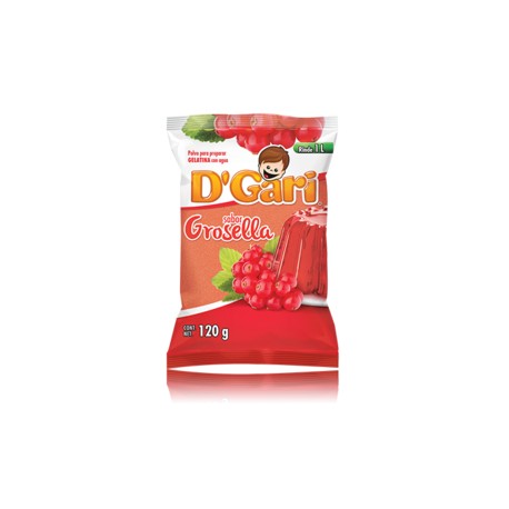 Media Caja Gelatina D´Gari Grosella 120G/25P-DespensasyMas- Alimentos y Despensa