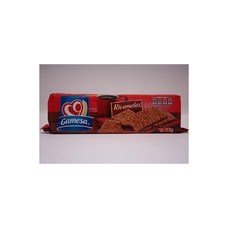 Media Caja Galletas Ricanela Gamesa 113G/10P-DespensasyMas- Alimentos y Despensa