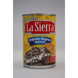 Media Caja Frijol Negro Refrito La Sierra 440G/12P-DespensasyMas- Alimentos y Despensa