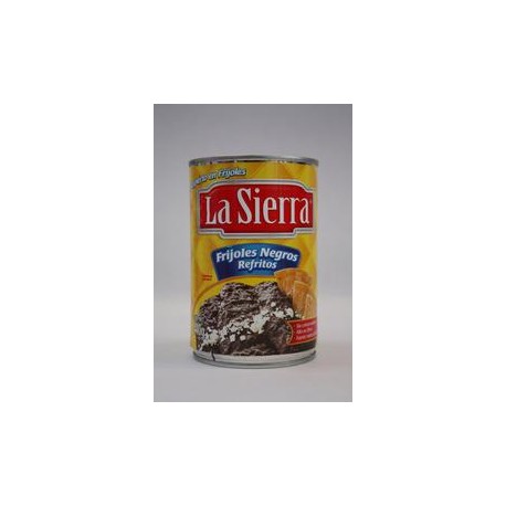 Media Caja Frijol Negro Refrito La Sierra 440G/12P-DespensasyMas- Alimentos y Despensa