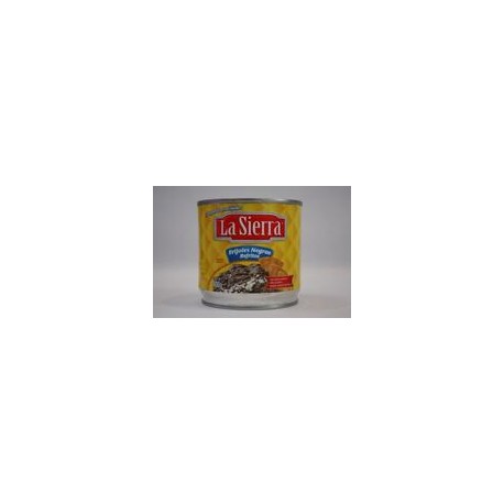 Media Caja Frijol Negro Refrito La Sierra 400G/6P-DespensasyMas- Alimentos y Despensa