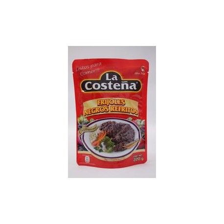 Media Caja Frijol Negro Refrito Bolsa 220G/6P-DespensasyMas- Alimentos y Despensa