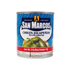 Media Caja Chiles Jalapeños San Marcos 215G/12P-DespensasyMas- Alimentos y Despensa