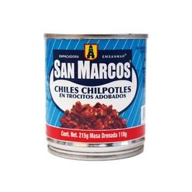 Media Caja Chiles Chipotles en Trozos 215G/12P-DespensasyMas- Alimentos y Despensa