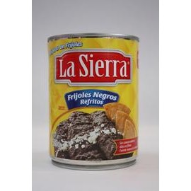 Caja Frijol Negro Refrito La Sierra 400G/12P-DespensasyMas- Alimentos y Despensa