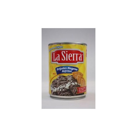 Caja Frijol Negro Refrito La Sierra 400G/12P-DespensasyMas- Alimentos y Despensa