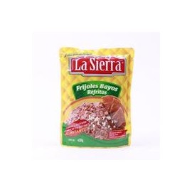Caja Frijol Bayo Refrito Bolsa La Sierra 24P/430G-DespensasyMas- Alimentos y Despensa
