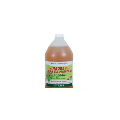 Mother Earth vinagre de sidra de manzana orgánico 1.89 L - KOZ-DespensasyMas- Alimentos y Despensa